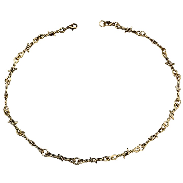 Colier IZMAEL, 55cm, aurie, aliaj de metal si zinc