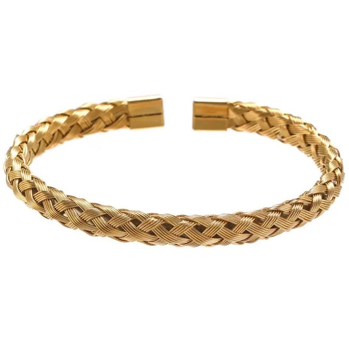 Bratara IZMAEL, aurie, 20cm, inox