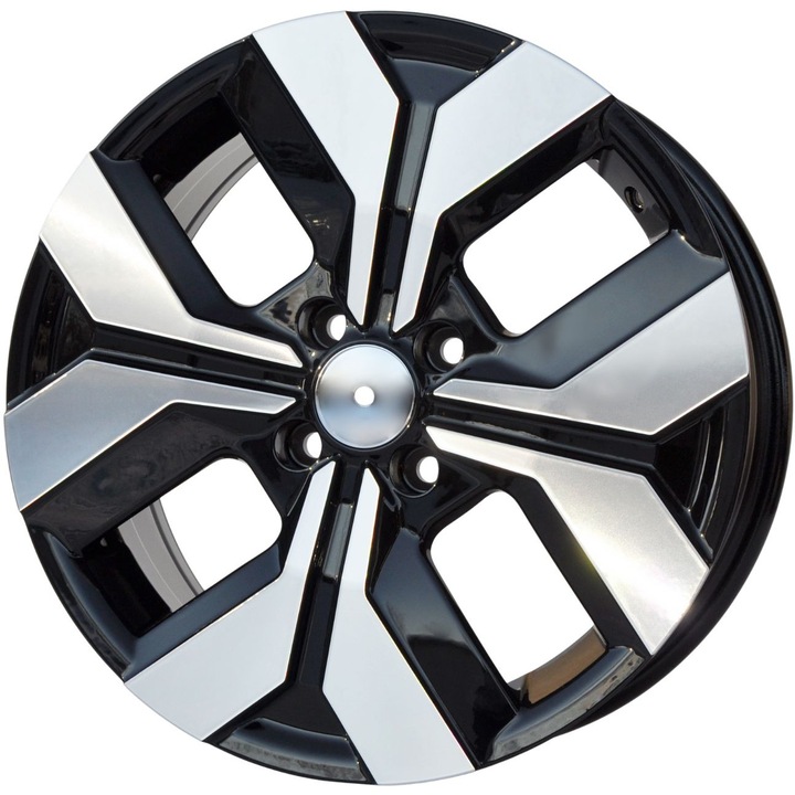 Set (4 bucati) jante 1392 15x6.5 4x100 ET40 - MB - lustruit + negru