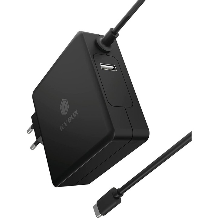 Stație de andocare ICY BOX IB-PS101-PD, 2xUSB, 1xHDMI, negru