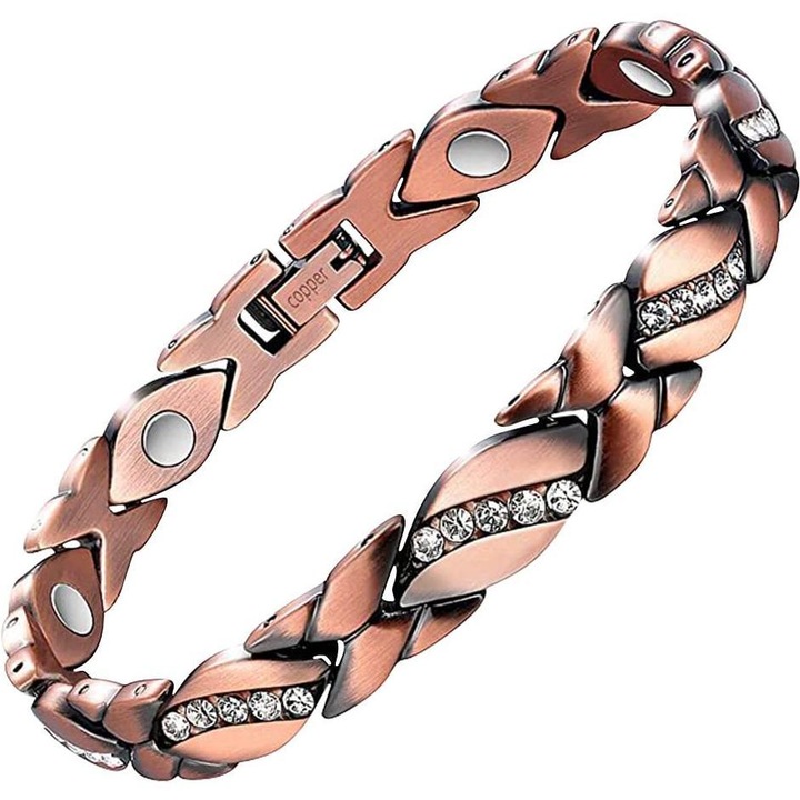 Bratara de dama AD-38804 - Roz / 21, 5cm