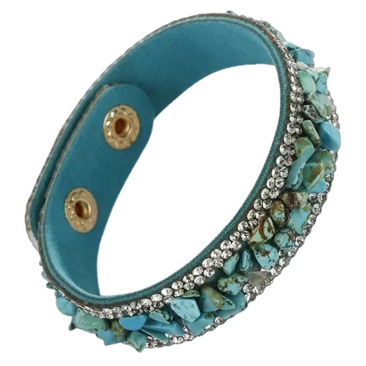 Bratara Retro Stone - Turcoaz