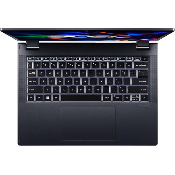 Laptop Acer TravelMate TMP414-53 cu procesor Intel Core i5-1335U, 14", WUXGA, 16GB RAM, 1TB SSD, Windows 11 Pro, Quiet Blue