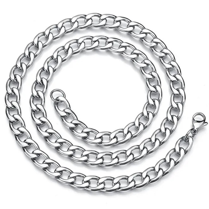 Lantisor DE-34668 - Argintiu / 40cm / 7mm