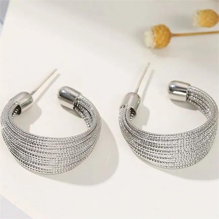 Cercei AU-38453 - Argintie