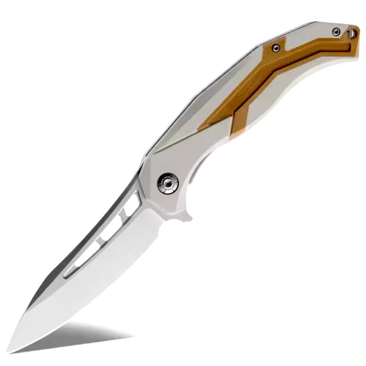 Cutit pliabil IZMAEL SI-35050, argintie/maro, 22x9cm