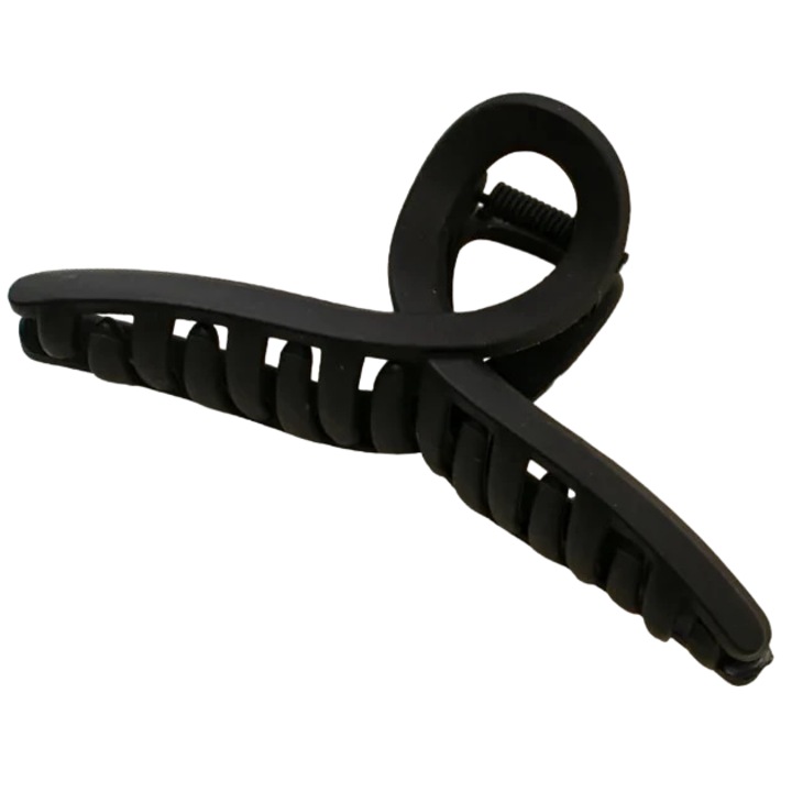 Clama de par IZMAEL, negru, 11x4, 5cm