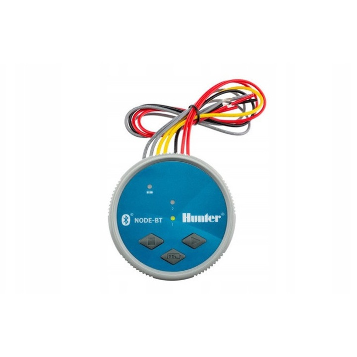 Programator de irigare HUNTER NODE-BT200, 2 zone, Bluetooth, alimentare cu baterii, 8,9x7,6cm