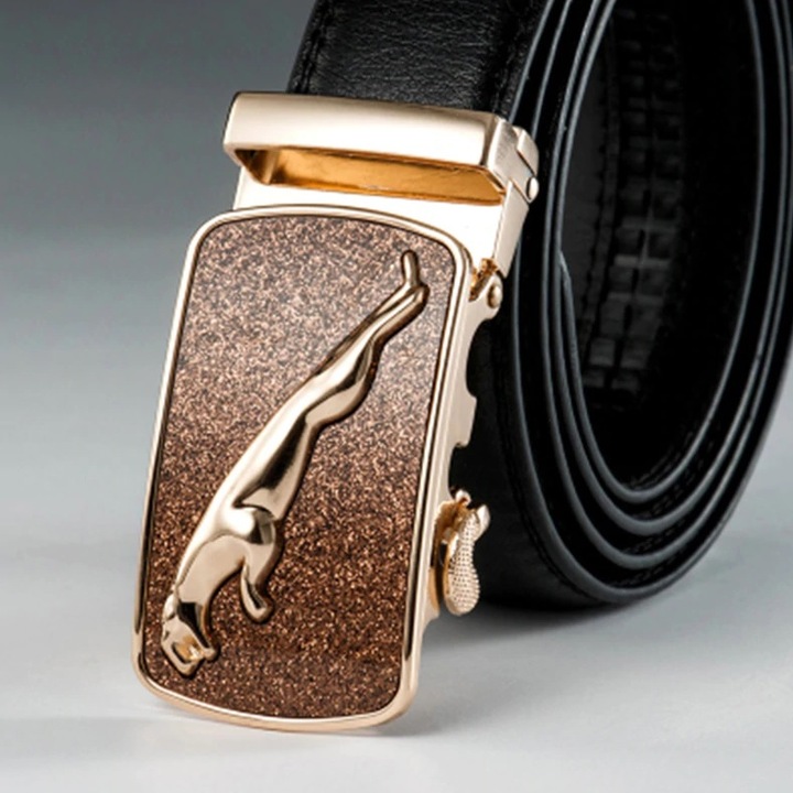 Férfi öv IZMAEL CH-5210, állítható, fekete, 130cm