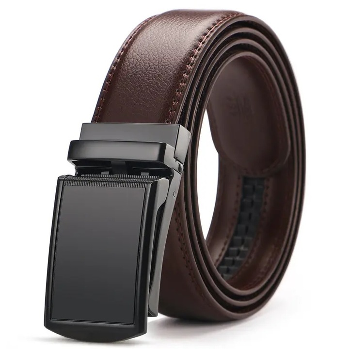 Férfi öv, IZMAEL, HE-29957, barna/fekete, 120cm x 3, 5cm