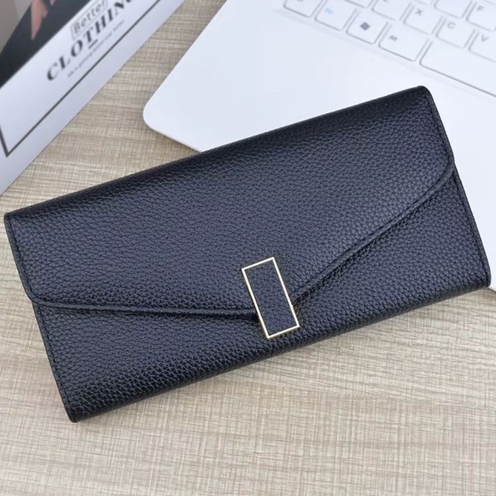 Дамски портфейл IZMAEL GE-35708, черен, 19x9x3см