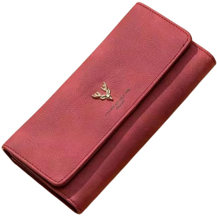 Дамско портмоне IZMAEL CO-35836, червено, 9.5x2x19см