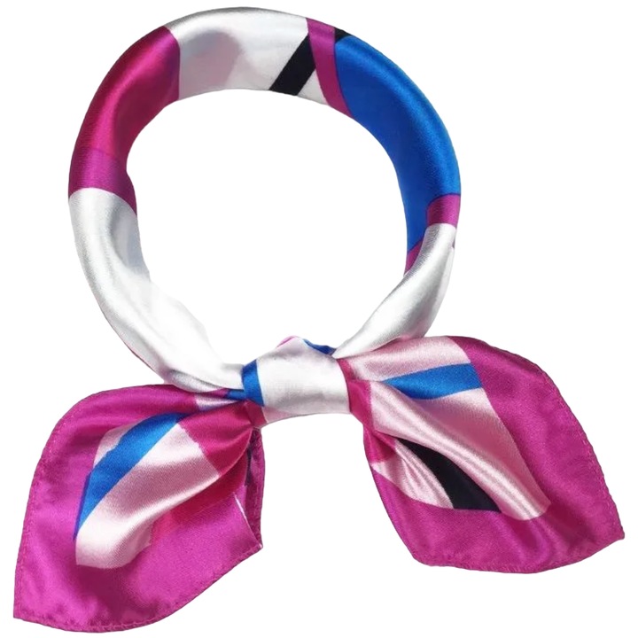 IZMAEL ST-33856 sál, rózsaszín/többszínű, 50x50cm