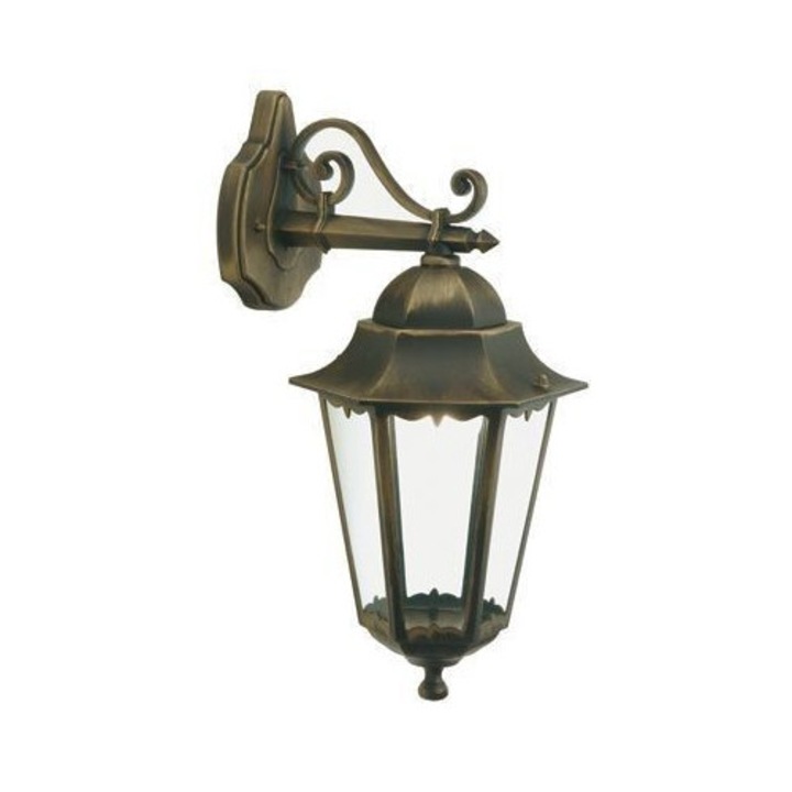 Felinar de perete de exterior SOVIL MERLET din aluminiu si sticla, E27, IP43, model 3011/42, negru