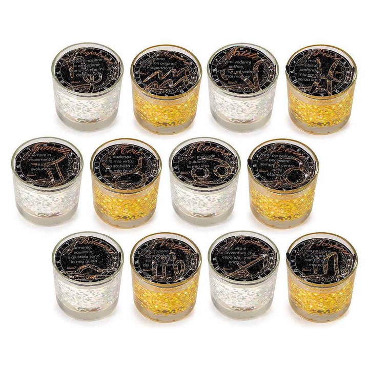 Set 12 lumanari parfumate Ø 8 cm x 7, 5 H