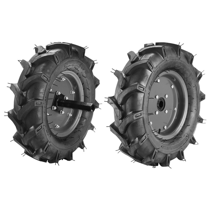 Roți cauciuc O'MAC 6.5x12, profil agricol, hexagon O 32