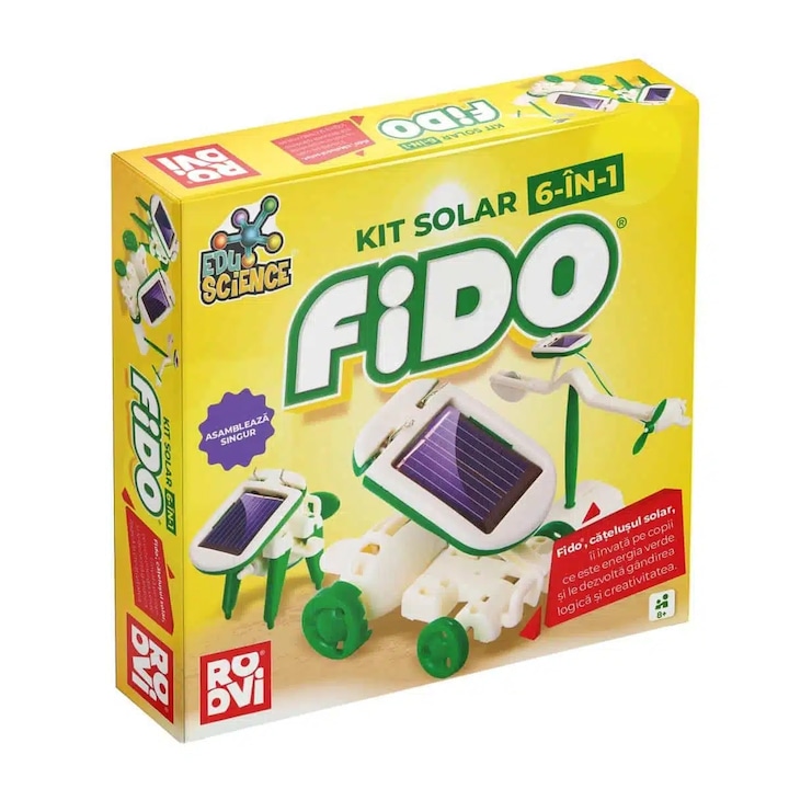 Kit solar 6 în 1, D-Toys, 6 vehicule, pentru 4 ani, plastic