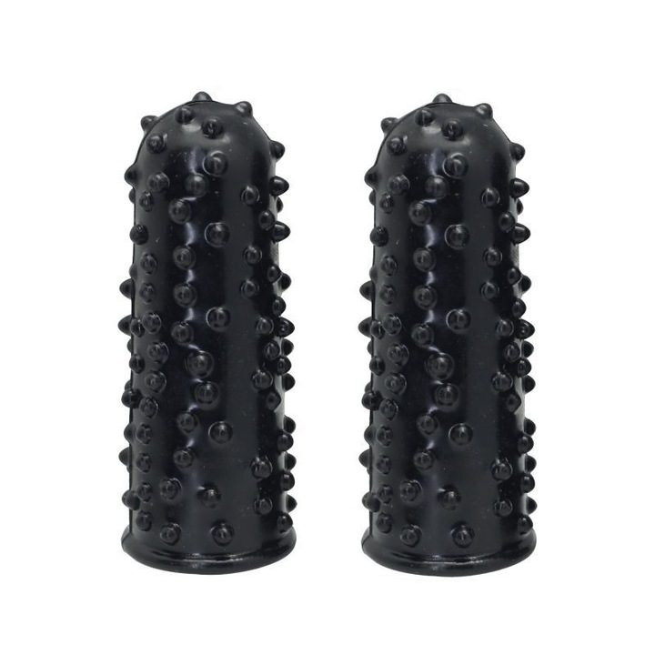 Stimulator pentru deget, Toyz4Lovers, negru, 7,6x2cm