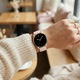 Szilikon szíj Samsung Galaxy Watch 4 / 5 / 6 / 7 / FE, Huawei Watch GT2 / GT3 42mm, Amazfit Bip GTR 42mm, GTS 2 / 3 / 4 / Mini, Garmin Forerunner 165 / 245 / 55 / 645, Venu / SQ, Vivoactive 3 / 5 / Music, 20mm, Rózsaszín