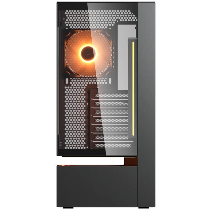 Настолен компютър Ultimate Gear - The Herald, Процесор AMD Ryzen 5 7500X3D (4.0/4.5GHz, 96M), 32 GB, 2 TB SSD M.2 NVMe, AMD RX 9060 XT 16GB, Без ОС