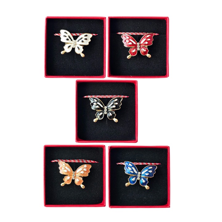 5 darab bros martisor Pillangók