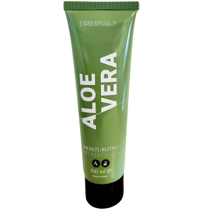 Vízbázisú síkosító, Driminals, aloe vera, 100 ml, szagtalan, nem ragacsos