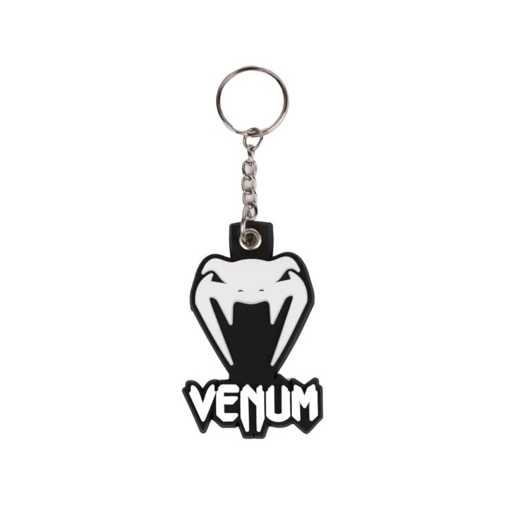 Venum Classic kulcstartó, fekete-fehér, rugalmas gumi, logóval, szett