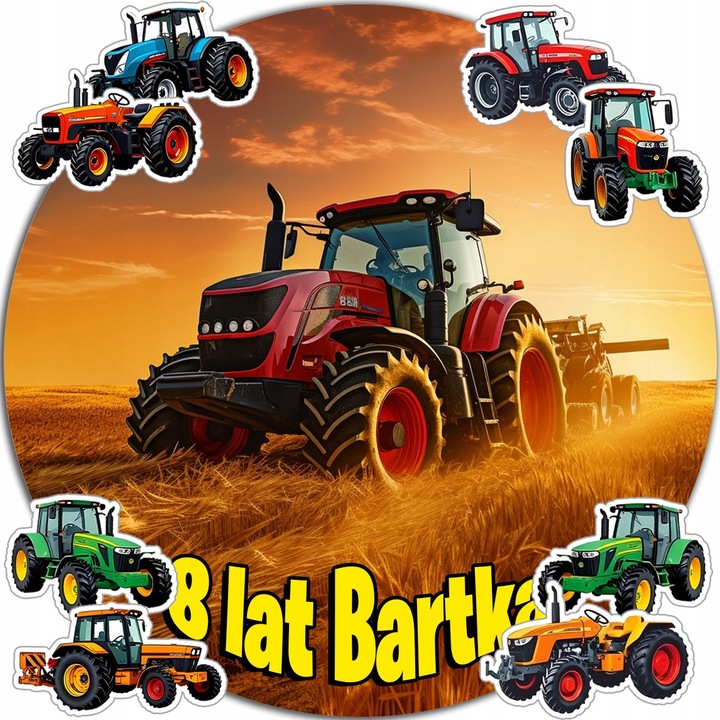 Торта вафла 20см, WORLD CASE, декорация за рожден ден, опция за персонализиране, многоцветен