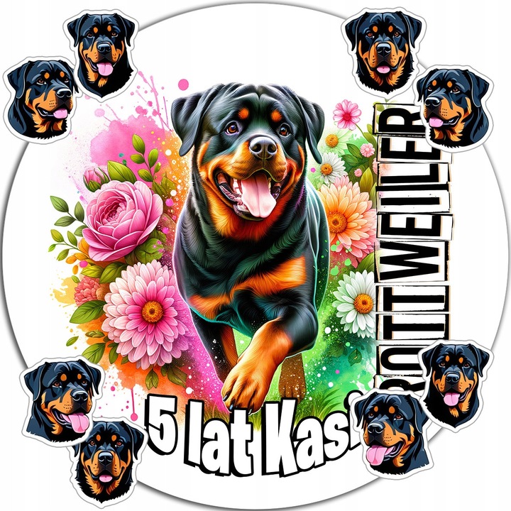 Вафлена торта 20см, WORLD CASE, декорация за парти, опция за персонализиране, многоцветна