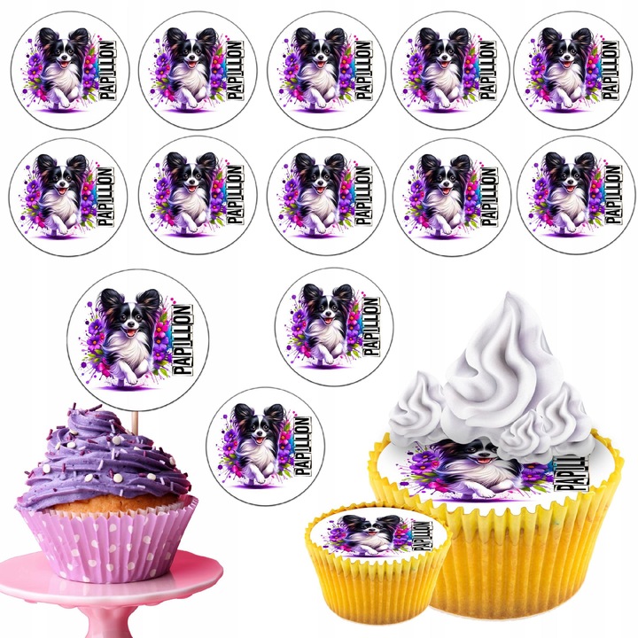 Комплект ядливи вафли 12бр, WORLD CASE, любими герои, 6.5см, 0.6мм