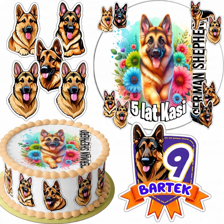 Set oplatek tort 20cm + 16 personaje, WORLD CASE, jucarie, jucarie comestibila, multicolor