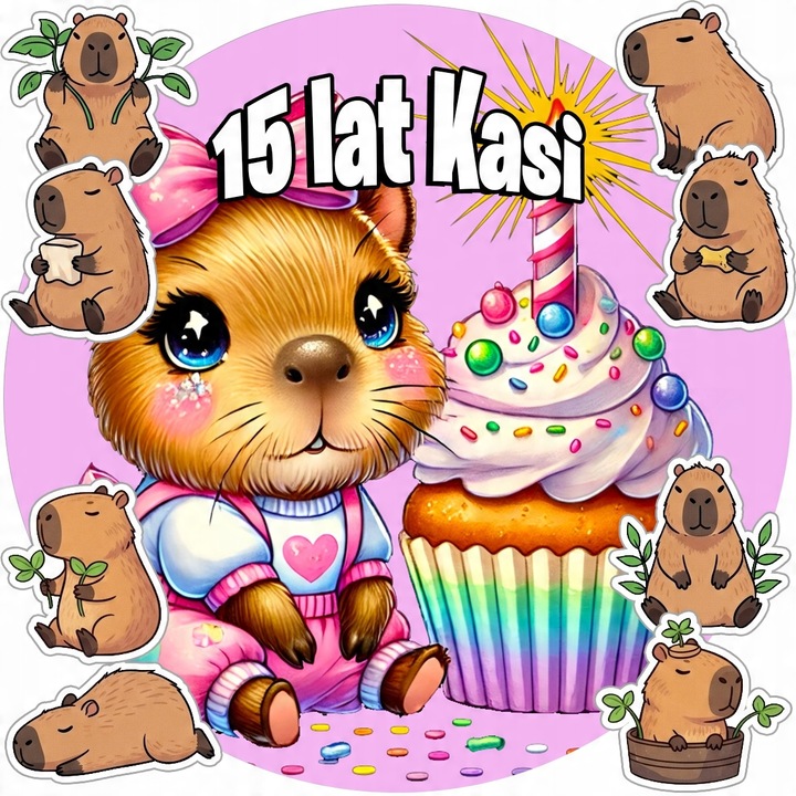 Oplatek jucarie pentru tort, WORLD CASE, 20cm, jucarie de taiat, decor aniversar, multicolor