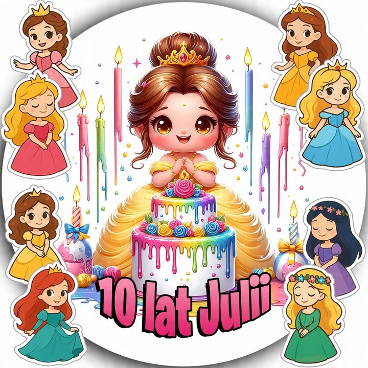 Oplatek jucarie pentru tort, WORLD CASE, 20cm, jucarii incluse, colorat