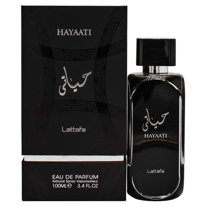 Apa de Parfum Hayaati, Lattafa, Barbati, 100ml cu mostra 2ml