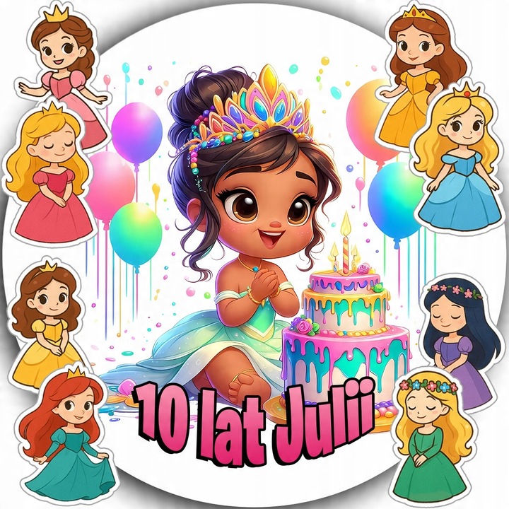 Вафлена торта за торта, WORLD CASE, 20 см, изрязана играчка, ядлива, декоративен комплект