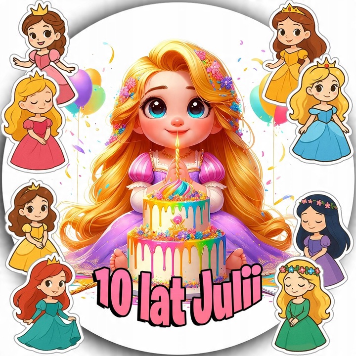 Oplatek играчка за торта, WORLD CASE, 20см, играчка за рязане, годна за консумация, многоцветна