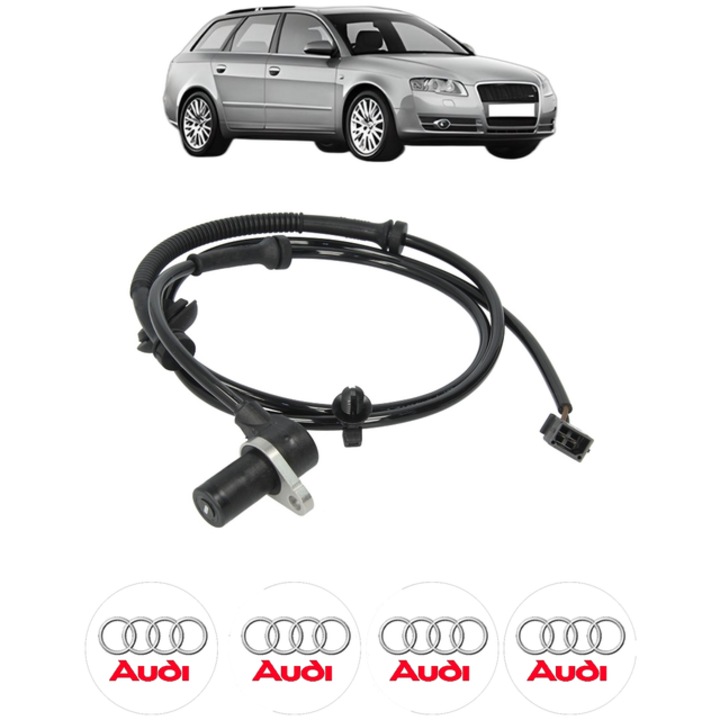 Senzor turatie roata AUDI A4 B7 Avant (8ED) 2.0 TDI CP 121 din 2005 - 2006, Bosch, 4x Stickere auto cu AUDI