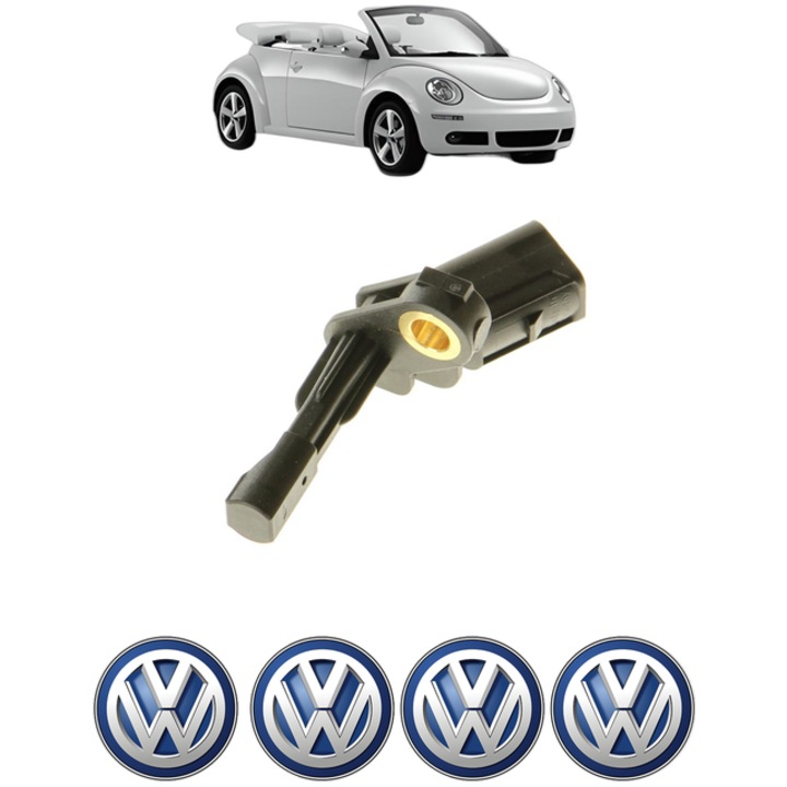 Senzor turatie roata Volkswagen BEETLE Convertible (5C7, 5C8) 2.0 TDI CP 140 din 2012 - 2016, Bosch, 4x Stickere auto cu Volkswagen