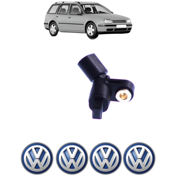 Senzor turatie roata Volkswagen GOLF IV Variant (1J5) 1.6 16V CP 105 din 2000 - 2006, Bosch, 4x Stickere auto cu Volkswagen