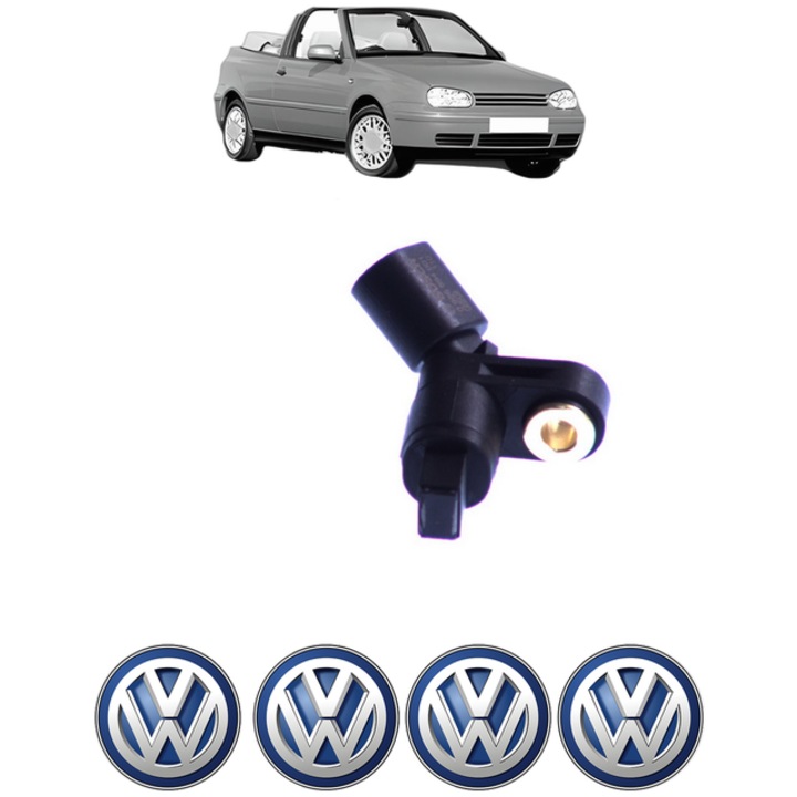 Senzor turatie roata Volkswagen GOLF IV Cabriolet (1E7) 2.0 CP 115 din 1998 - 2002, Bosch, 4x Stickere auto cu Volkswagen
