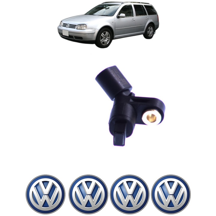 Senzor turatie roata Volkswagen GOLF VAN IV Variant (1J5) 1.9 TDI CP 131 din 2001 - 2006, Bosch, 4x Stickere auto cu Volkswagen
