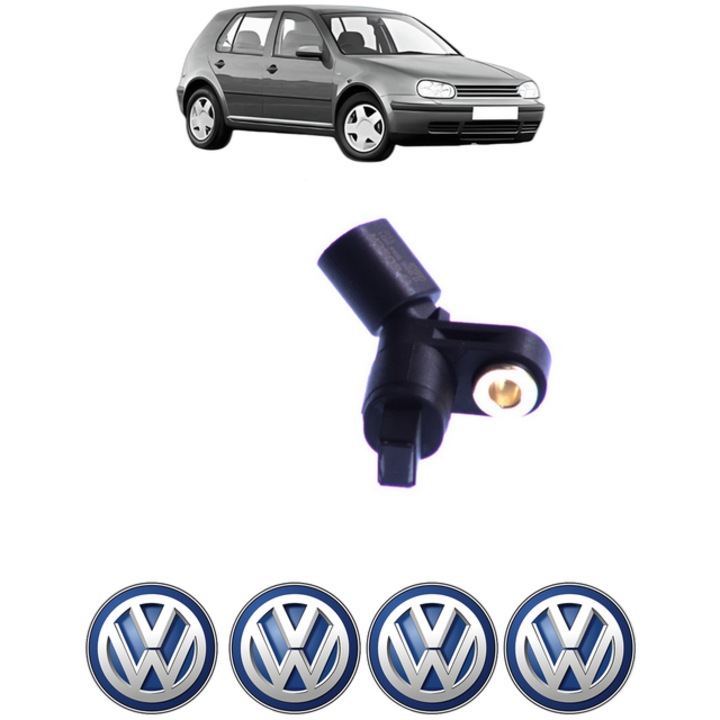 Senzor turatie roata Volkswagen GOLF IV (1J1) 2.3 V5 CP 150 din 1997 - 2000, Bosch, 4x Stickere auto cu Volkswagen