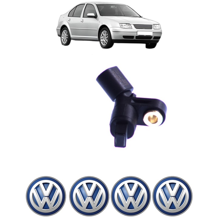 Senzor turatie roata Volkswagen BORA I (1J2) 1.4 16V CP 75 din 2000 - 2005, Bosch, 4x Stickere auto cu Volkswagen