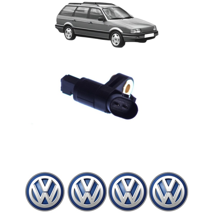 Senzor turatie roata Volkswagen PASSAT B3/B4 Variant (3A5, 35I) 2.0 Syncro CP 115 din 1990 - 1996, Bosch, 4x Stickere auto cu Volkswagen
