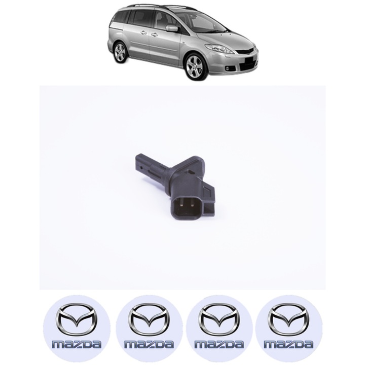 Senzor turatie roata MAZDA 5 (CR) 2.0 (CREW, CR19) CP 146 din 2005 - 2010, Bosch, 4x Stickere auto cu MAZDA