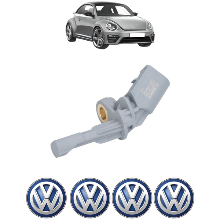 Senzor turatie roata Volkswagen BEETLE (5C1, 5C2) 1.2 TSI 16V CP 105 din 2014 - 2019, Bosch, 4x Stickere auto cu Volkswagen