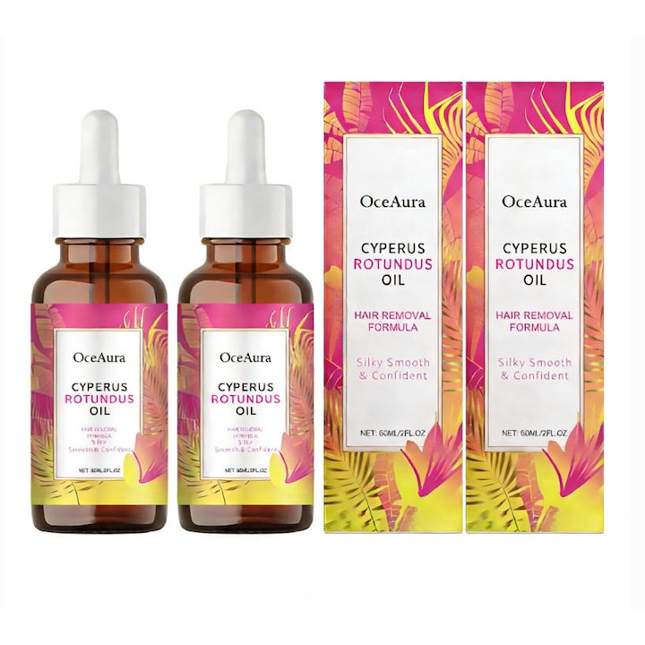 Ulei de ingrijire dupa epilare OceAura, 60ml, set 2 bucati, formula blanda, non-grasa