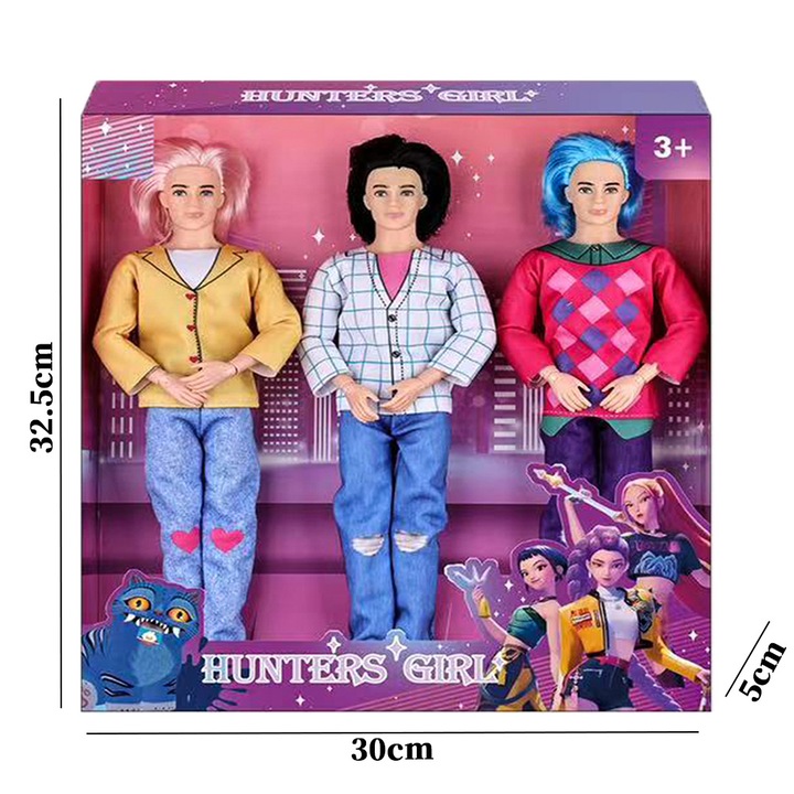 Set figurine K-POP Witch Hunter Girl Group, 3 persoane