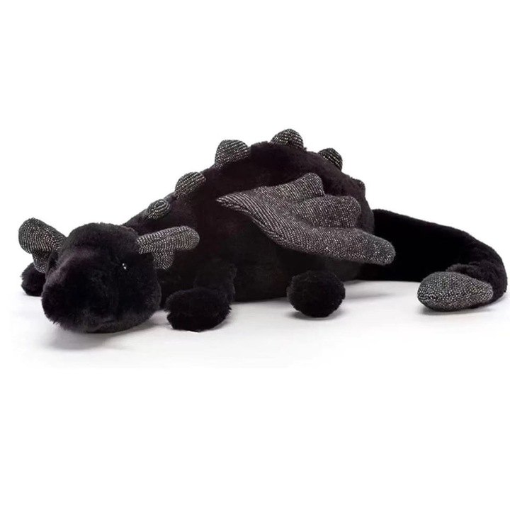 Jucarie de plus Dragon Negru 50cm