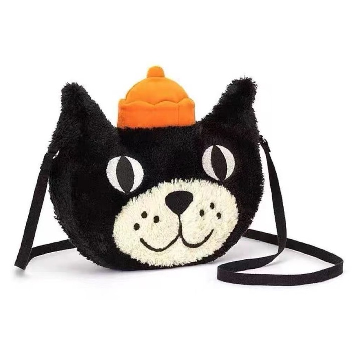 Rucsac jucarie de plus, Pisica Neagra Norocoasa